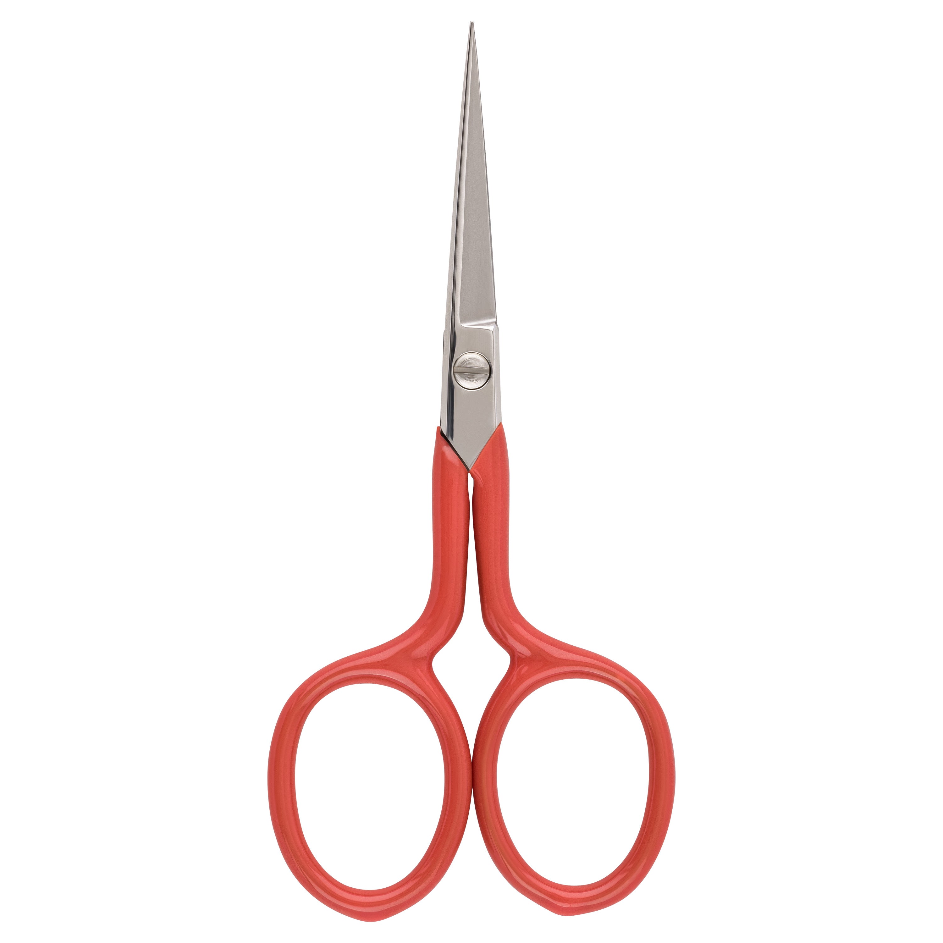 NTS Stickschere vernickelt Griffe PVC ROT 3,5" NTS Stickschere vernickelt Griffe PVC ROT 3,5"